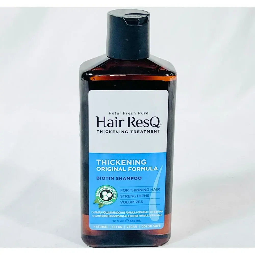 Hair ResQ Thickening Treatment Biotin Shampoo 12 oz Strengthens Volumizes New